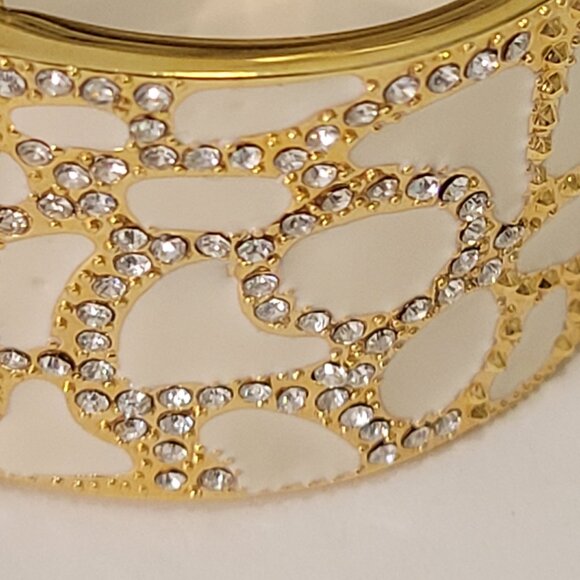 OSIROCK Sequin Gold Sparkly Cuff Bangle Watch - Picture 7 of 13